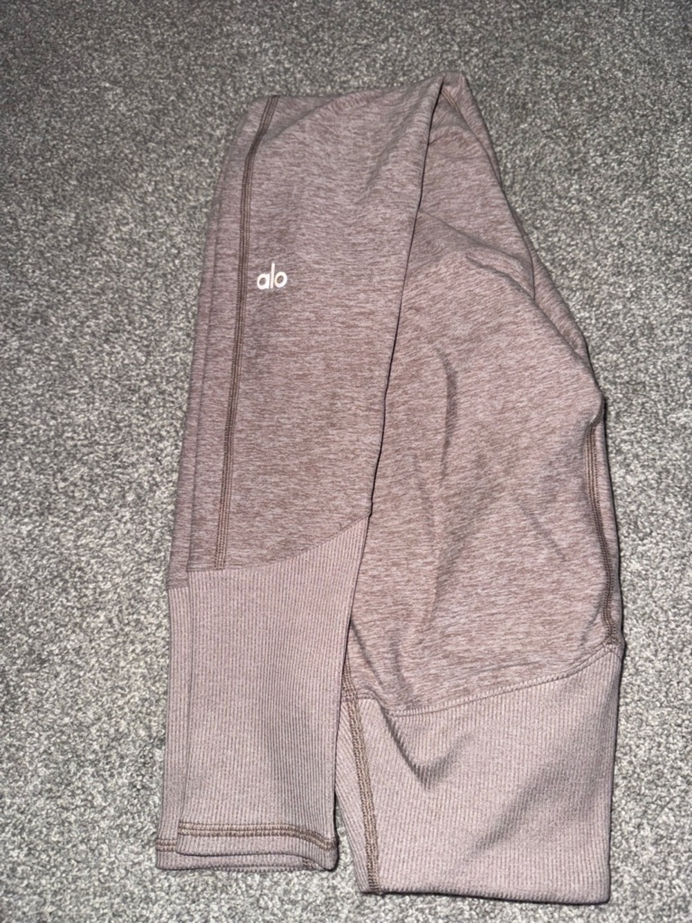 Alo Soft High-Rise Leggings in Mauve Heather